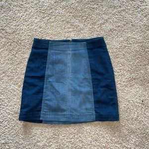 Free People denim skirt